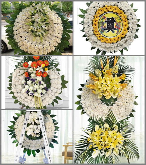 福建南平建瓯市小桥镇西边村花圈速递